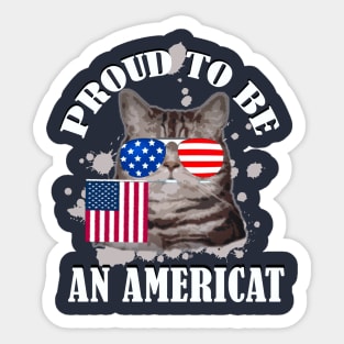 Proud To Be An Americat / 4th Of July Sticker